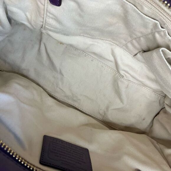 COACH 25201 Legacy Candace Carryall Tote Burgundy Purple - Picture 9 of 16